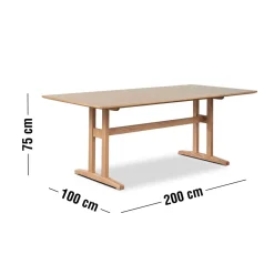 Kaigo Matbord 200 x 100 x 75 cm