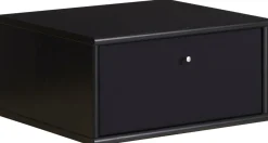 Mistral Classic Liten svart bokhylla med flik