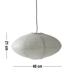 Riisi oval Lampskärm 19 x 40 cm