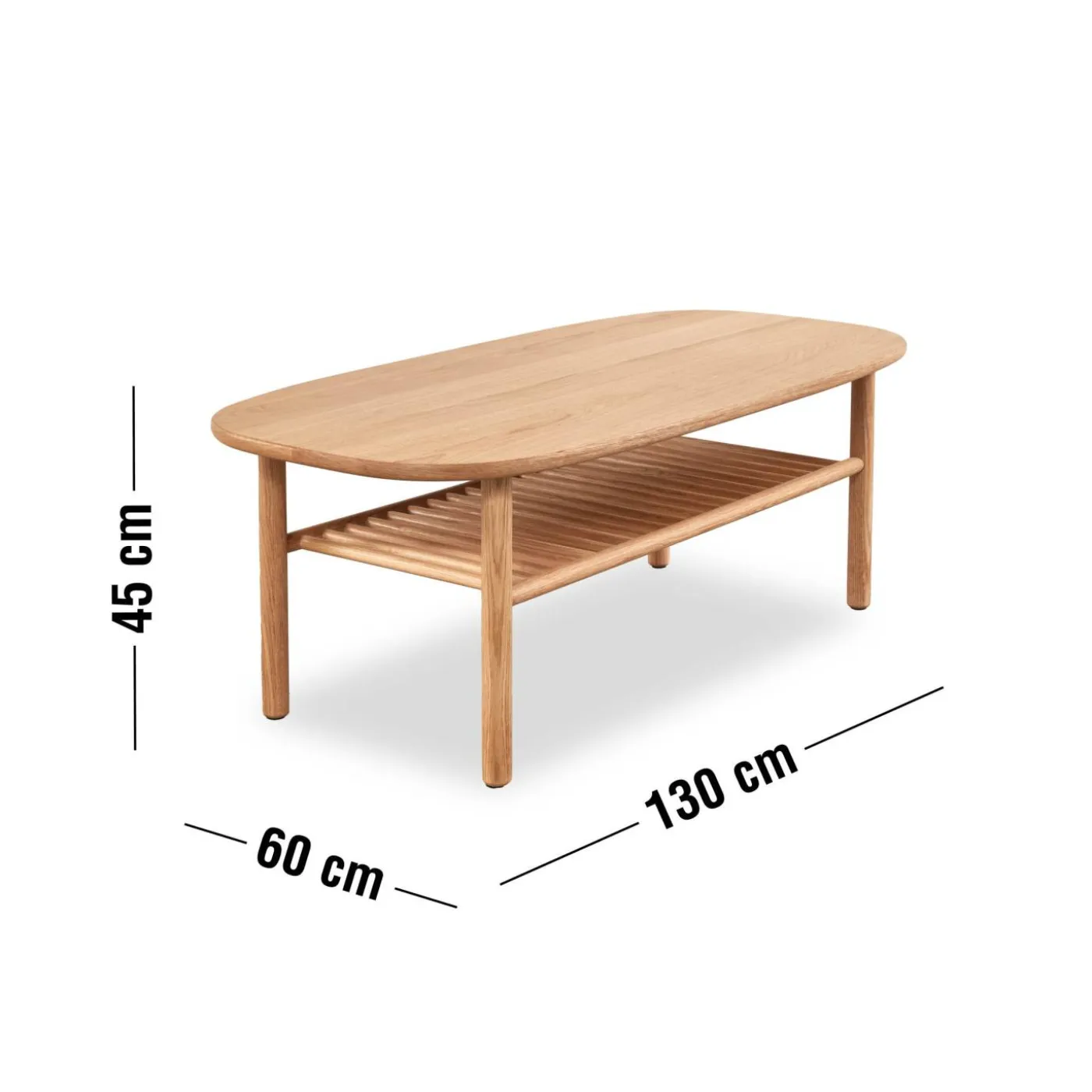 Satu Soffbord 130 x 45 x 60 cm