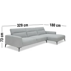 Volanti högervänd soffa med schäslong