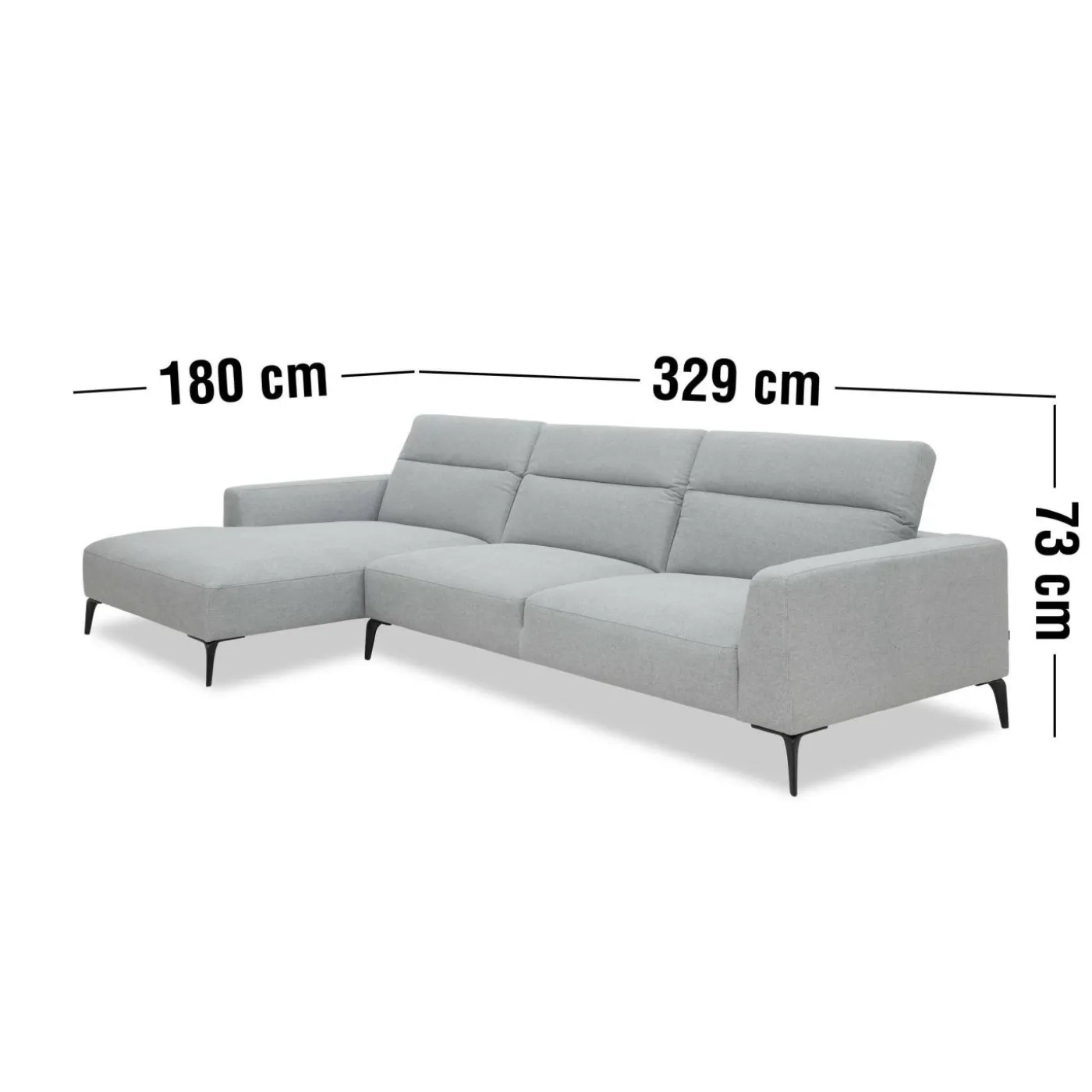 Volanti vänstervänd soffa med schäslong